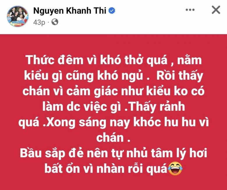 Khánh Thi đăng đàn bật khóc, thừa nhận tâm lý bất ổn cận ngày sinh con thứ 3 - 3