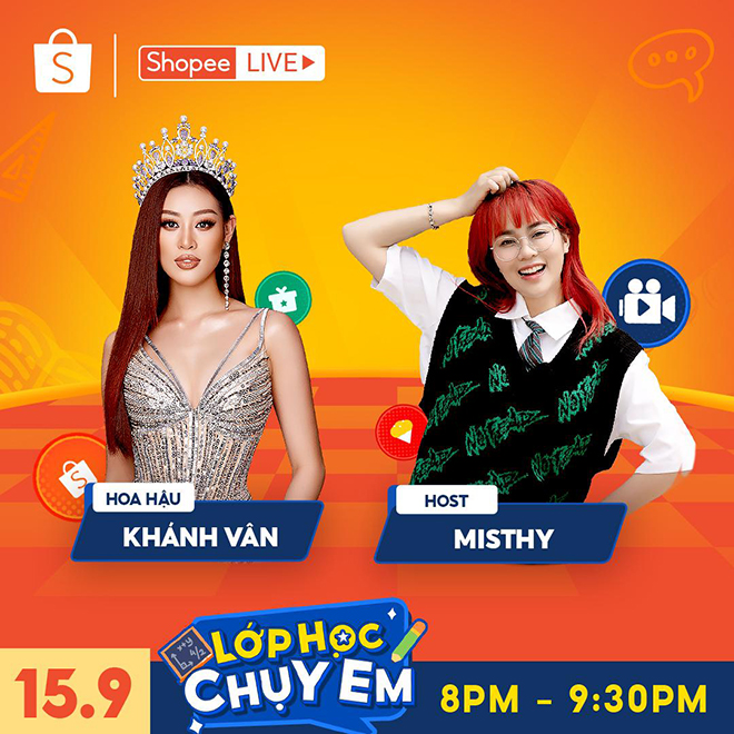 “Tám” chuyện cùng Khánh Vân trên Shopee Live, Misthy nằng nặc khui chuyện khi nào nàng hậu “chống lầy” - 1