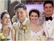 Mỹ nhân đẹp nhất Philippines tái hiện đám cưới 9 năm trước, cô dâu chú rể giờ đã đầy nếp nhăn