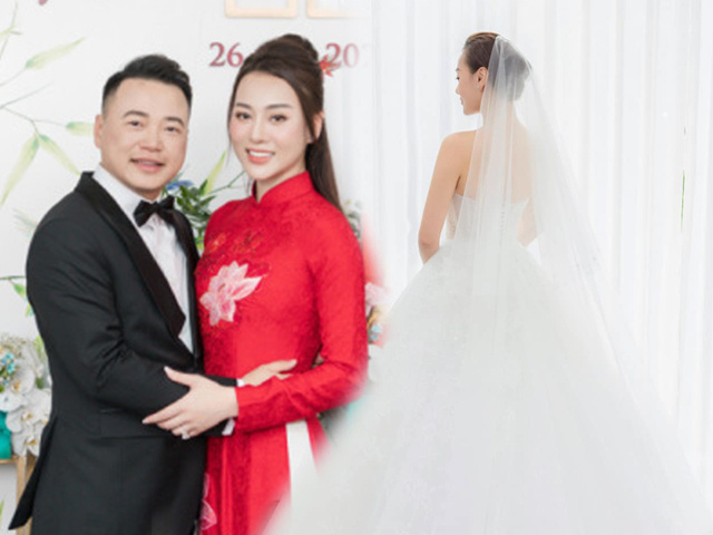 Hot nhất lúc này là Phương Oanh tung ảnh váy cưới, dâu hào môn khác biệt hẳn Đỗ Mỹ Linh, Hà Tăng