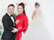 Hot nhất lúc này là Phương Oanh tung ảnh váy cưới, dâu hào môn khác biệt hẳn Đỗ Mỹ Linh, Hà Tăng