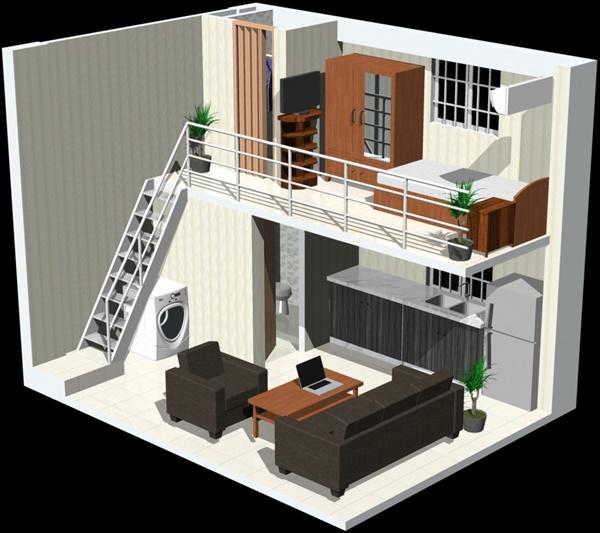 10+ mẫu thiết kế nhà 1 tầng 3 phòng ngủ 5x20 | N&N Home
