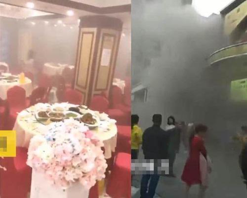 chay no dam cuoi khien khach hoang so, co dau chu re van binh than vi ly do bat ngo - 1