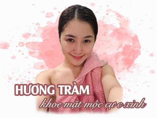 Hương Tràm bất ngờ khoe mặt mộc xinh chẳng khác gì khi son phấn