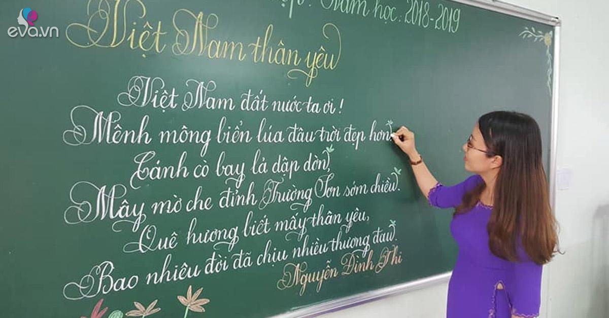 18 cô giáo tiểu học thi viết chữ đẹp, dân mạng sững sờ: Viết tay ...