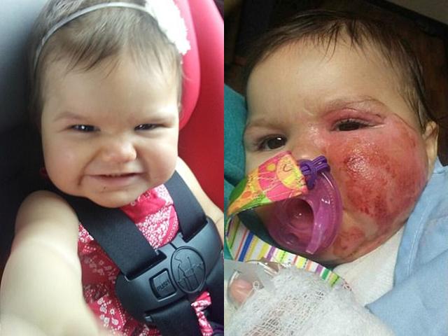 de con trong xe tap di roi lo la, nguoi me khien con 1 tuoi gap tai nan kinh hoang - 1