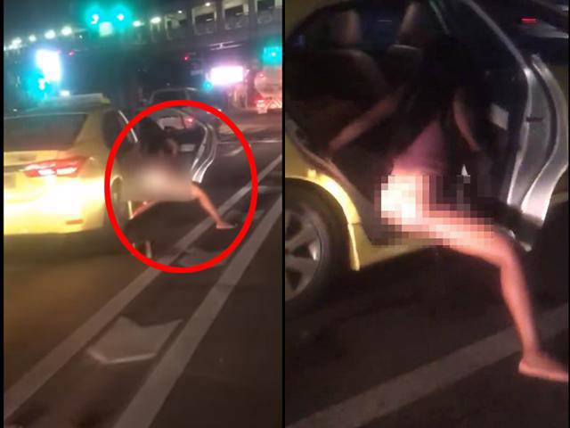 tin tuc 24h: choang vang voi hanh dong tho chan xuong oto cua co gai luc dung den do - 1