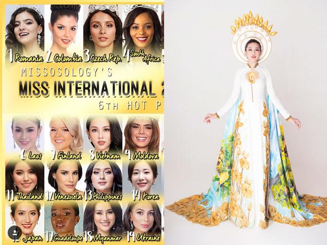 Được dự đoán vào Top 8, Thùy Tiên tung ngay quốc phục nổi bật tại Miss International 2018