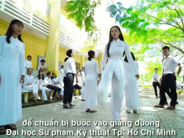 Giày thể thao phối áo dài, câu người đẹp mặc không giống ai... cũng vẫn đẹp chính là Tiểu Vy