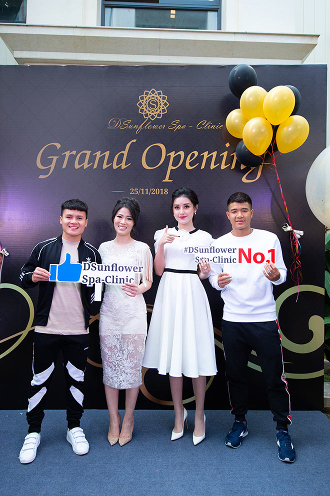 duong thuy linh, huyen my long lay mung sunflower spa – clinic ra mat cong nghe lam dep moi - 1