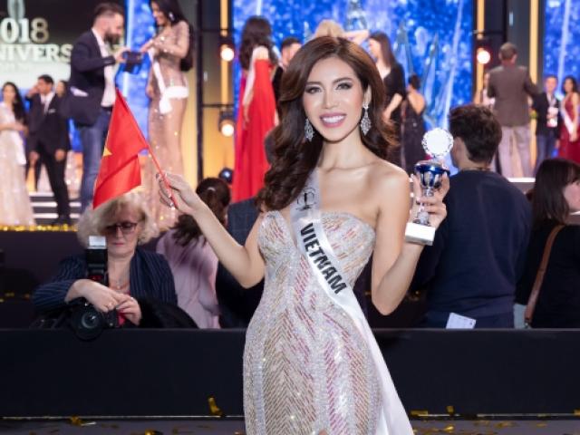 Minh Tú bật khóc xin lỗi khán giả khi dừng ở Top 10 Hoa hậu Siêu quốc gia