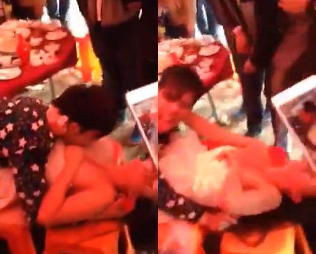 phu dau bi khach nam hon ngau nghien len nguc, thai do nguoi xung quanh moi bat ngo - 1