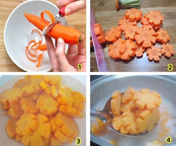 Các bước sơ chế cà rốt để làm mứt - 2