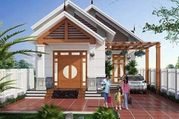 Mẫu nhà cấp 4 mái thái chữ L sang trọng, hiện đại ai cũng muốn xây - 11