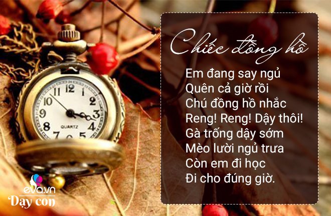 11 bài thơ dân gian cho trẻ 3-4 tuổi phát triển trí não, thông 