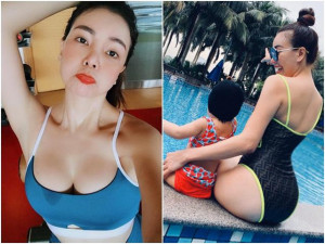 Hoa khôi Cà Mau vòng ba 1m khoe ảnh bikini, tiết lộ cuộc sống cùng con gái