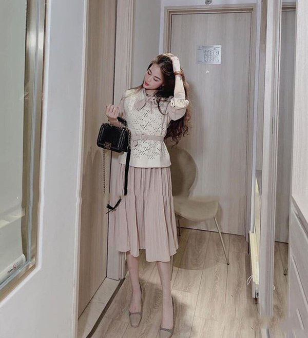 Mua Đầm thiết kế áo liền váy vải mềm loại đẹp mặc Tết siêu xinh Váy tiểu  thư hàng Quảng Châu  Tiki