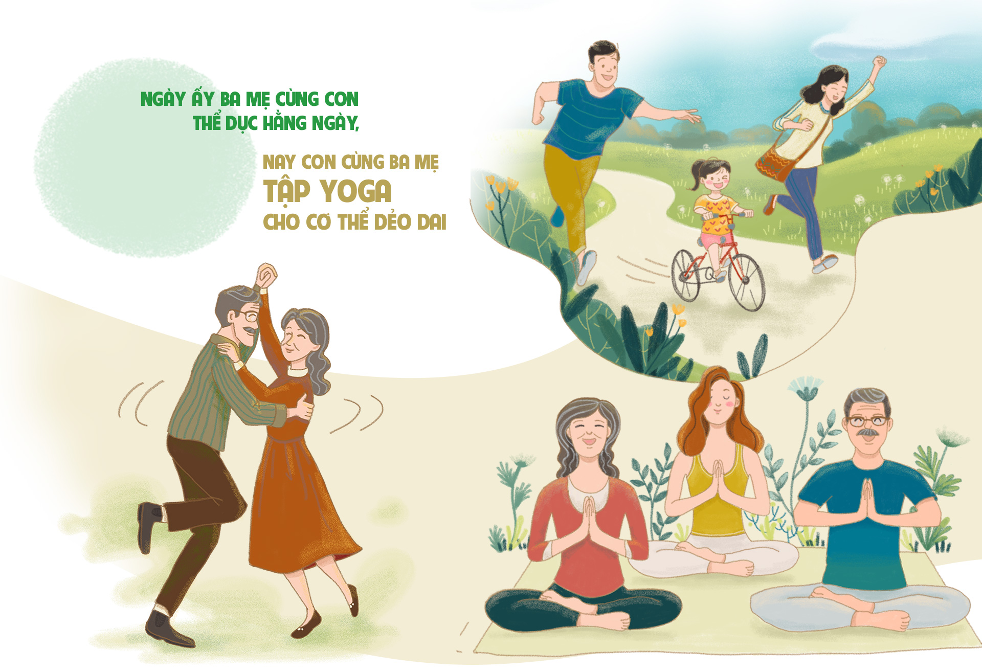 Ngày ấy ba mẹ cùng con vận động, nay con cùng ba mẹ tập yoga cho cơ thể dẻo dai - 3