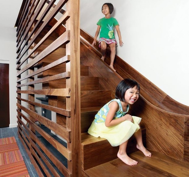 Mẫu cầu thang gỗ đẹp hiện đại, đơn giản làm nổi bật ngôi nhà - 7