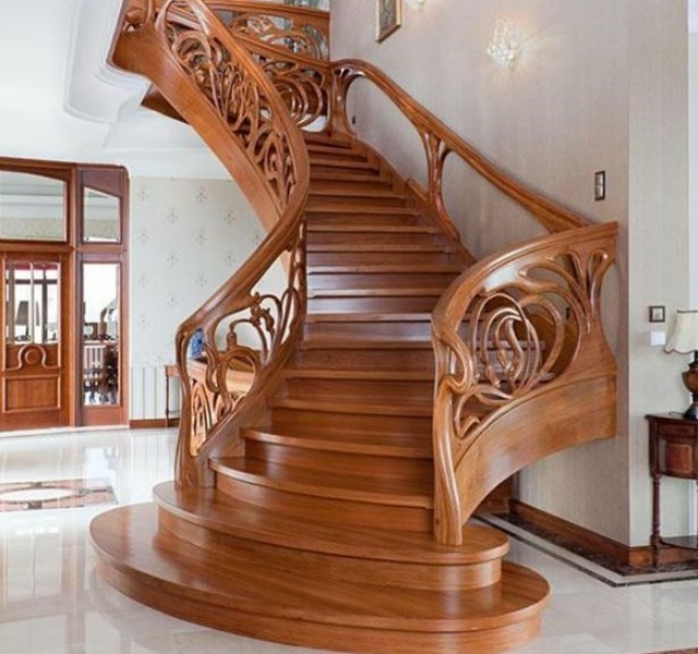 Mẫu cầu thang gỗ đẹp hiện đại, đơn giản làm nổi bật ngôi nhà - 5