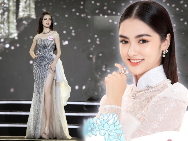 Cận cảnh nhan sắc đẹp như tranh của thí sinh thấp nhất Hoa hậu Việt Nam 2020