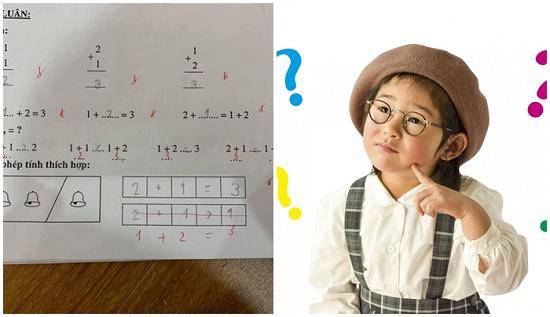 Bài toán tiểu học 2 + 11 cô giáo gạch sai, CĐM đưa lý do khiến nhiều người ngỡ ngàng