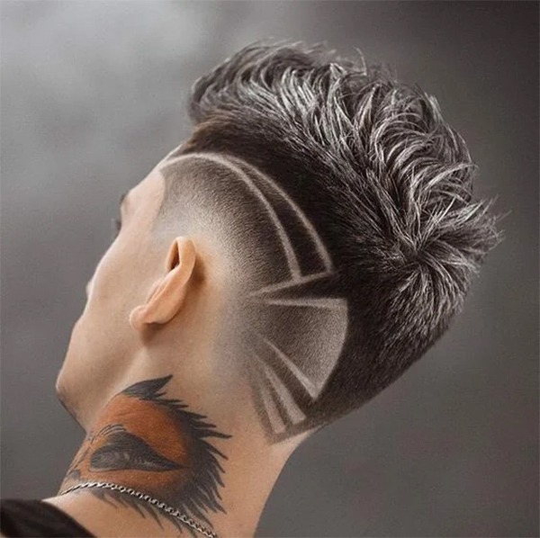 Những kiểu tatoo tóc nam đẹp đơn giản chất nhất hiện nay - 7