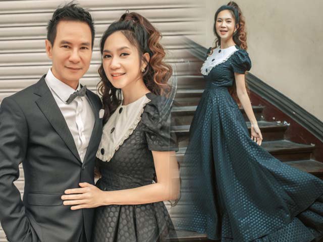 10 năm ngày cưới: Minh Hà diện váy bồng bềnh bên Lý Hải, mẹ 4 con đẹp như công chúa