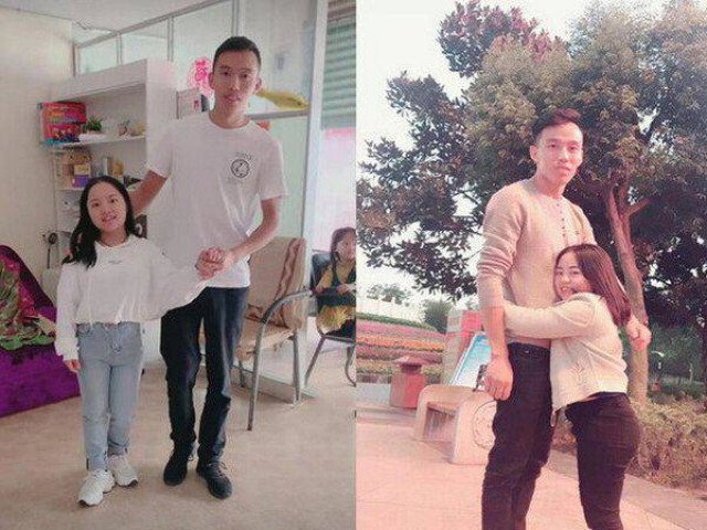 Xôn xao cô gái 1m2 lấy chàng trai cao 1m8, bất ngờ hơn là hình ảnh trong đám cưới
