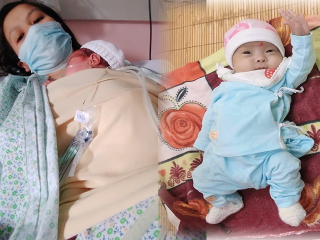 Sinh đôi nhưng 2 bé cách nhau 14 ngày, một bé mất, một bé nặng 4 lạng được cứu sống