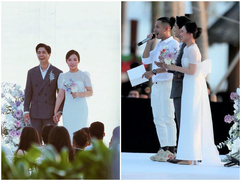 Váy cưới của Viên Minh  Vợ Công Phượng có giá thuê 35 triệu