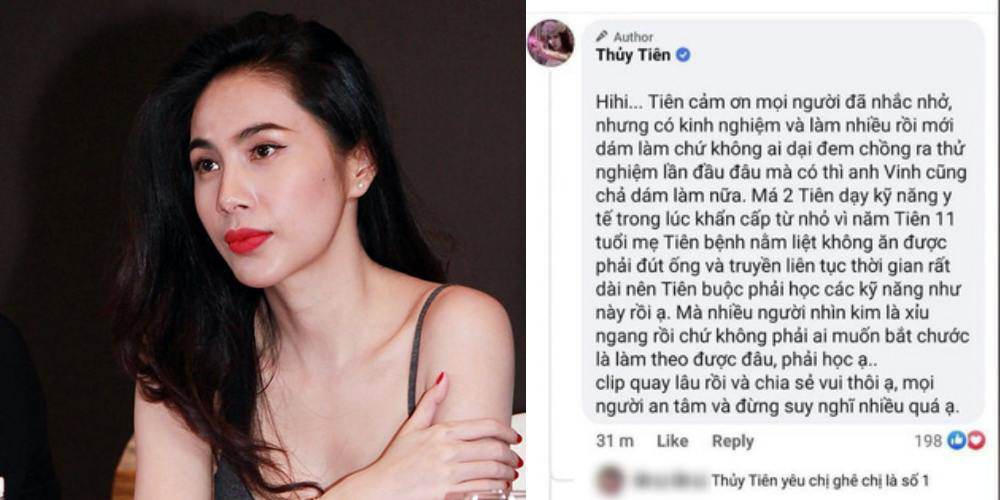 Netizens Discuss Clip Thuy Tien Streaming The Same Seawater To Cong Vinh At Home - 5