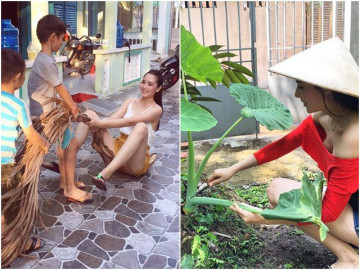 7 năm ở nhà chăm con cho Ngô Quang Hải, mỹ nhân HHVN quanh quẩn bán hàng, làm vườn