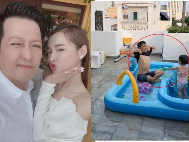 Cảnh nuôi con gái ít ai biết ở nhà của Trường Giang Nhã Phương