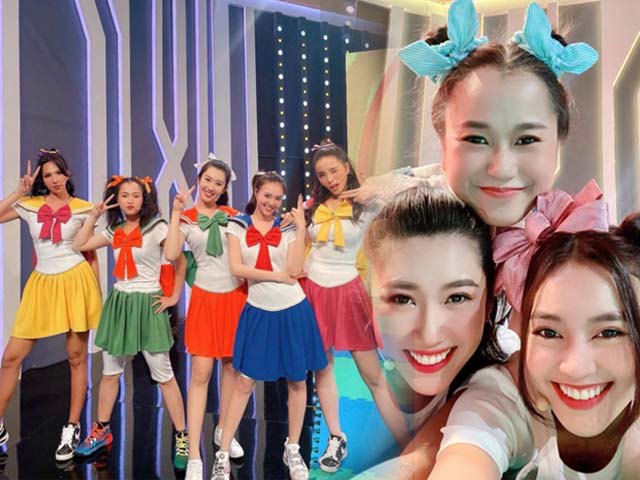 Hậu ồn ào, Lan Ngọc diện váy thuỷ thủ mặt trăng tinh nghịch, gout ăn mặc biến hoá xoành xoạch