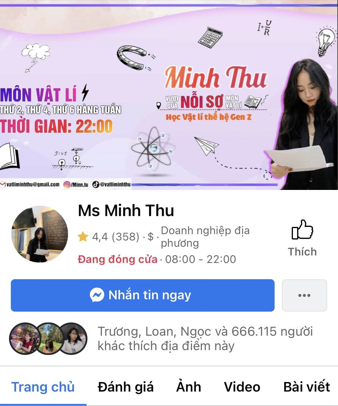 Ampere ;  #34;  insegnante di fisica;  #34;  Minh Thu pubblica il suo amante, fan che vogliono abbandonare la scuola, che si lamentano della rottura;  #34;  - 3