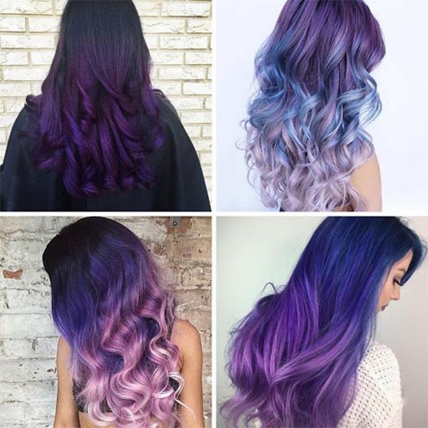 Màu tóc tím luôn là điểm nhấn thời trang và giúp tôn lên vẻ đẹp tự nhiên của bạn. Tùy chọn tông màu tím phù hợp với màu da của bạn, bạn sẽ luôn trông rạng rỡ và tươi tắn hơn bao giờ hết.