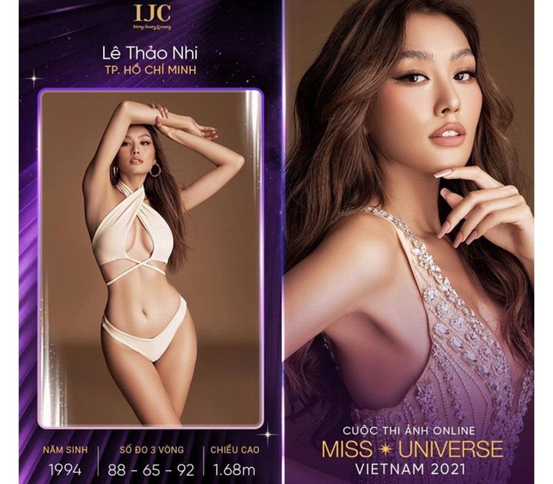 Cô nàng sinh năm 1994 vốn đã quá nổi tiếng trên mạng xã hội với instagram có hơn 540K lượt theo dõi. Chân dài gây bất ngờ toàn tập khi là ứng cử viên nặng kí tham gia đấu trường nhan sắc Miss Universe Vietnam 2021 dù tuổi suýt soát vượt chỉ tiêu.
