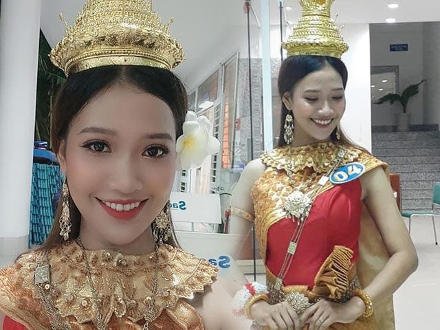 Mỹ nữ Khmer có vòng ba 95cm được chú ý tại Hoa hậu Hoàn vũ