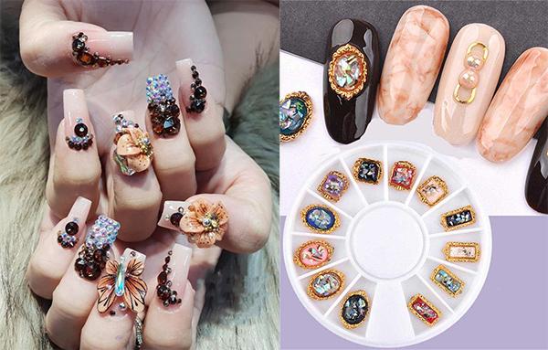 9 bộ sưu tập mẫu nail đính đa SANG CHẢNH bắt mắt nhất