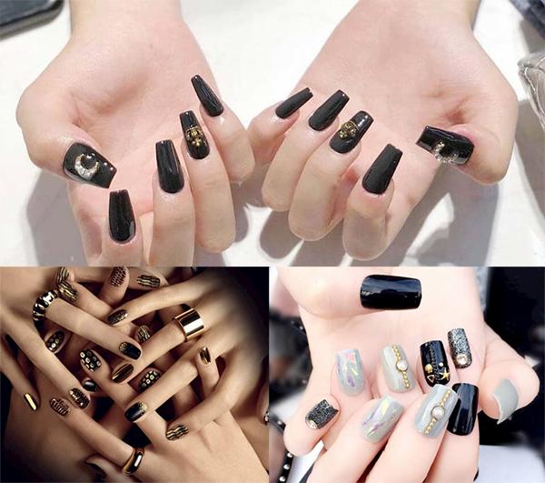 20 mẫu nail đen trắng cute nhất hiện nay  Tự Tin Phái Đẹp  Kiến thức  dành cho phụ nữ hiện đại