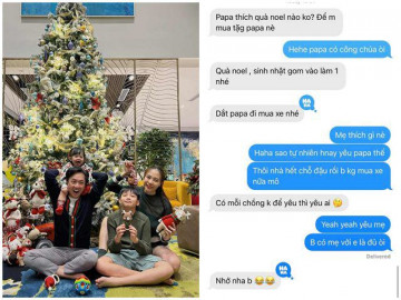 Cường Đôla khoe ảnh gia đình đón Giáng sinh