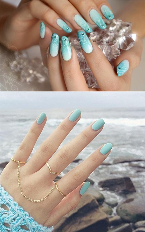 Mách bạn với hơn 93 mẫu móng tay đẹp màu xanh ngọc hay nhất  Tin học Đông  Hòa