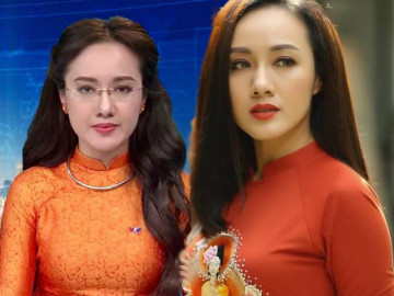 40 năm giữ trọn 1 kiểu, BTV Hoài Anh khoe suối tóc bồng bềnh, truyền gene trội cho con gái cưng