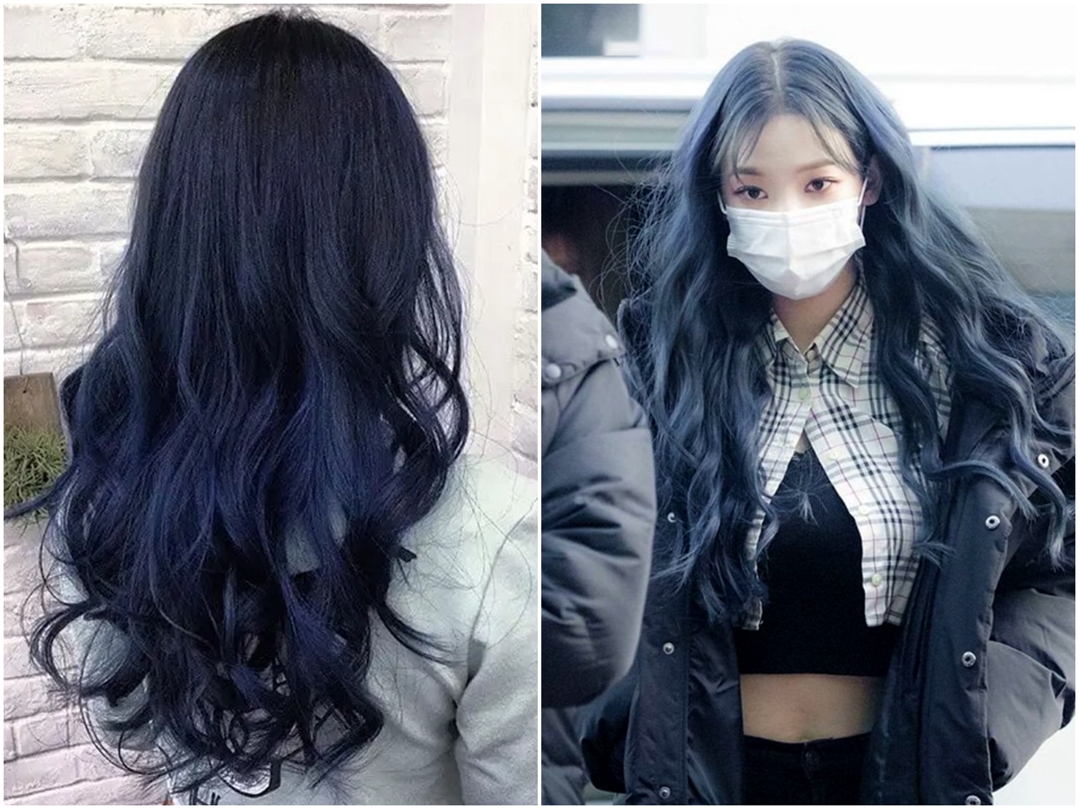 20 Kiểu tóc nhuộm màu xanh đen tuyệt đẹp dành cho các chị em