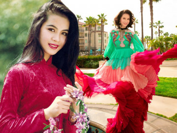 Thời trang tắc kè hoa của Nữ hoàng ảnh lịch Thanh Mai
