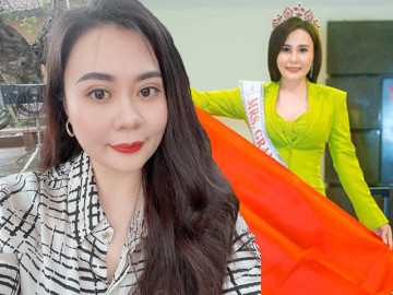 Diễn viên quần chúng Về Nhà Đi Con đại diện Việt Nam thi hoa hậu, đăng quang đội ngay vương miện lấp lánh