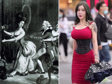 Chị em mặc chiếc áo nịt ngực từng gây đau đớn cho phái đẹp thời Phục Hưng xuống phố: Nên hay không?