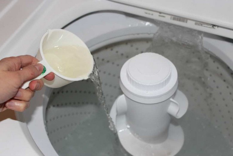 Máy giặt dùng lâu quần áo giặt xong sẽ dính đầy xơ vải, làm theo 3 bước cặn bẩn hết sạch - 4