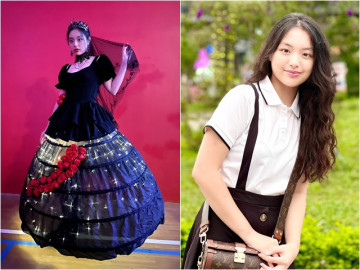 Gen mẹ Hạnh quá trội, Suti Bố ơi mình đi đâu thế giờ dáng chuẩn người mẫu, được nhận xét mặt giống Kim Tae Hee